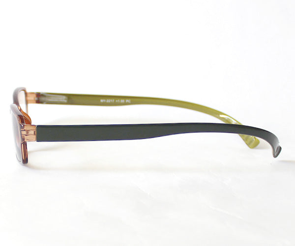 ネックリーダーズ  スタンダード バイカラー（クリアブラウン×グリーン）