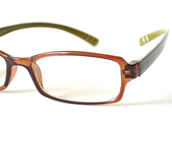 ネックリーダーズ  スタンダード バイカラー（クリアブラウン×グリーン）