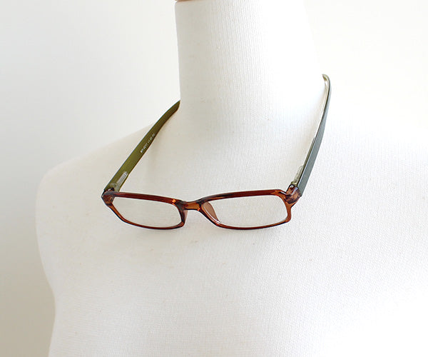 ネックリーダーズ  スタンダード バイカラー（クリアブラウン×グリーン）