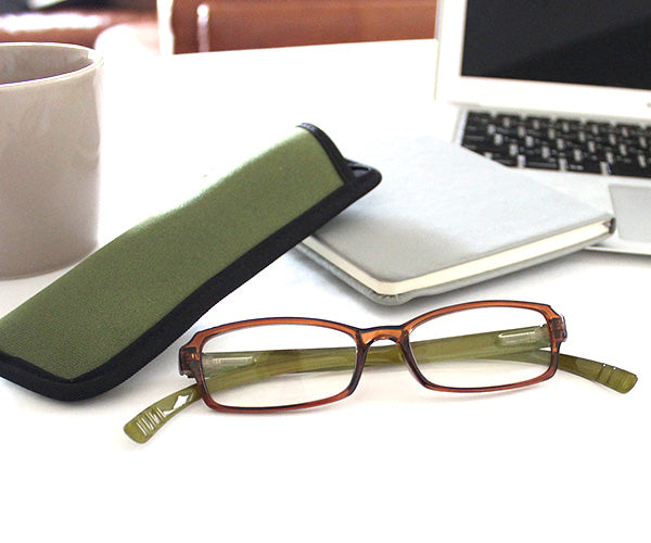 ネックリーダーズ  スタンダード バイカラー（クリアブラウン×グリーン）