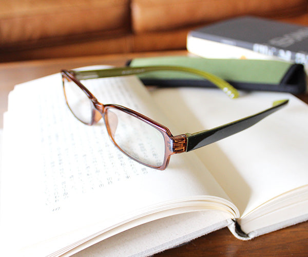 ネックリーダーズ  スタンダード バイカラー（クリアブラウン×グリーン）